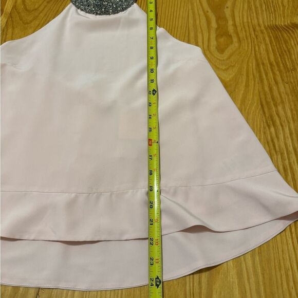 NWT MLV Blush Pink Beaded Halter Top Women’s SIZE SMALL - Picture 5 of 10